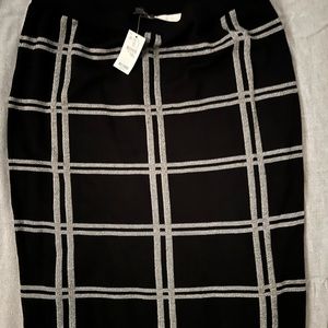 Knit pencil skirt